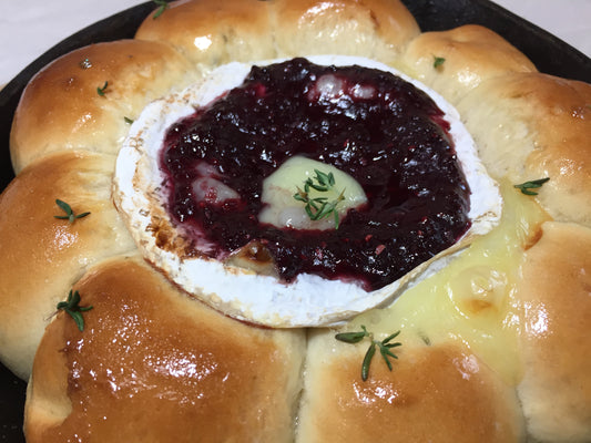 Recipe: Raspberry Baked Brie with Honey Thyme Rolls