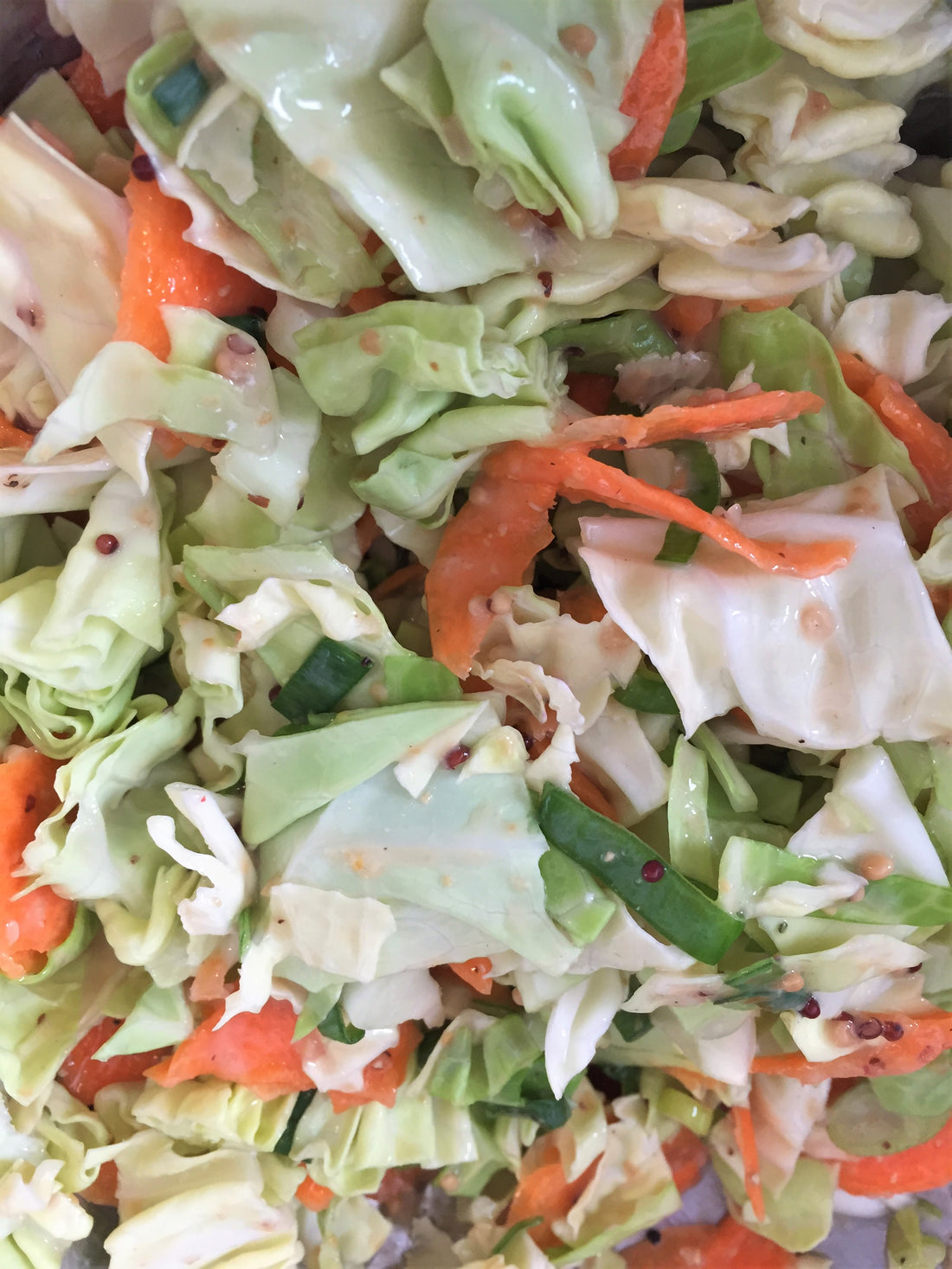 Recipe: Roasted Garlic Mustard Coleslaw