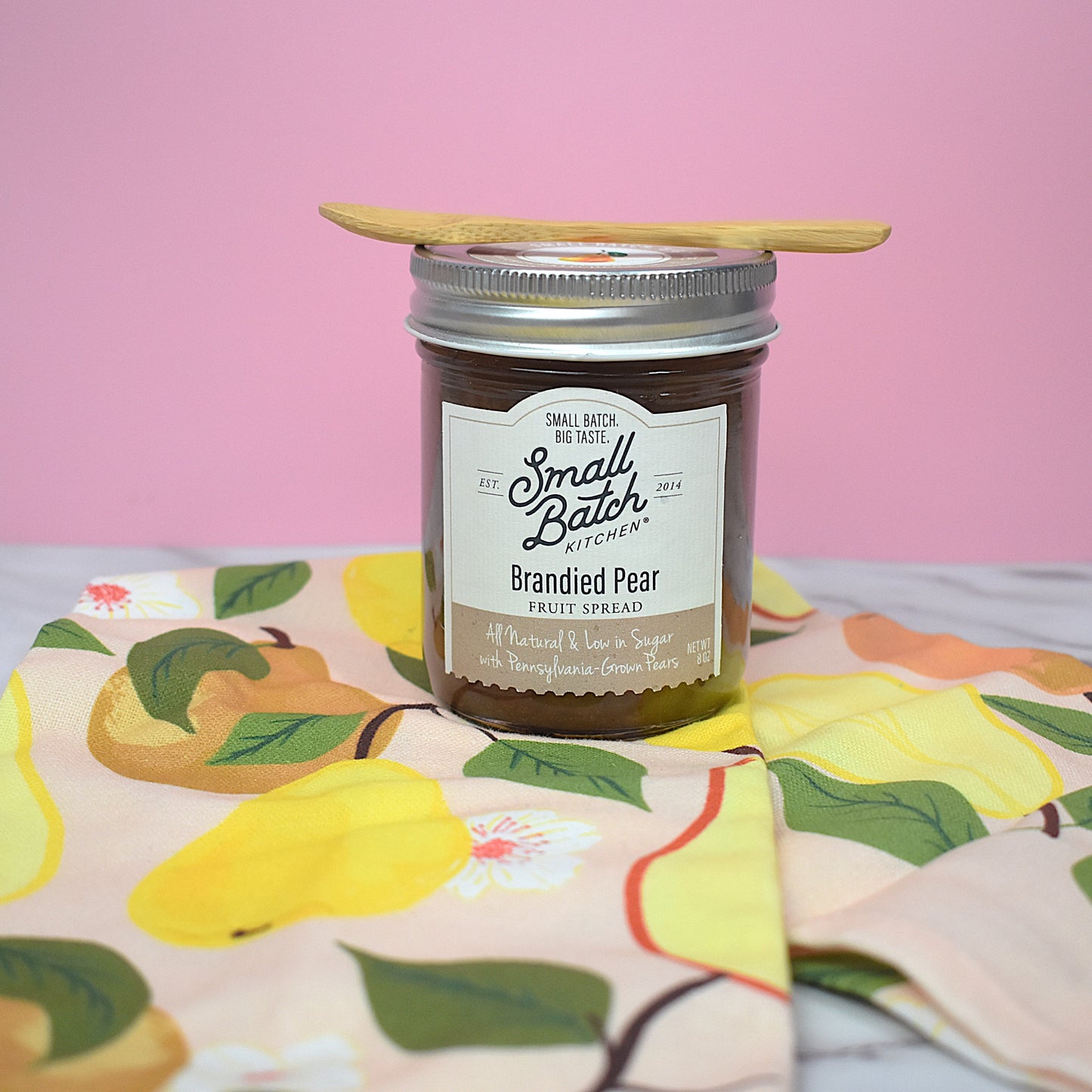 Brandied Pear Fruit Spread & Tea Towel Gift Set