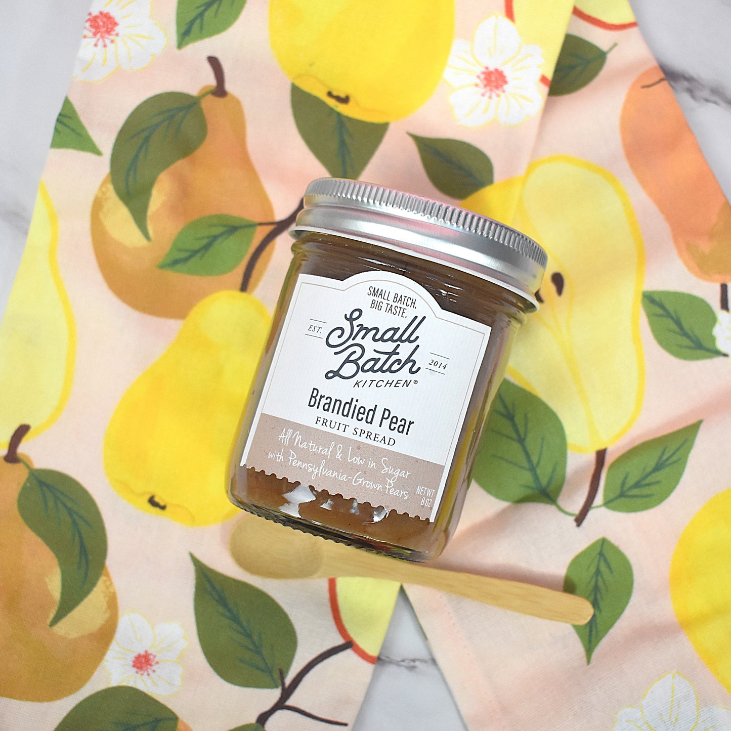 Brandied Pear Fruit Spread & Tea Towel Gift Set