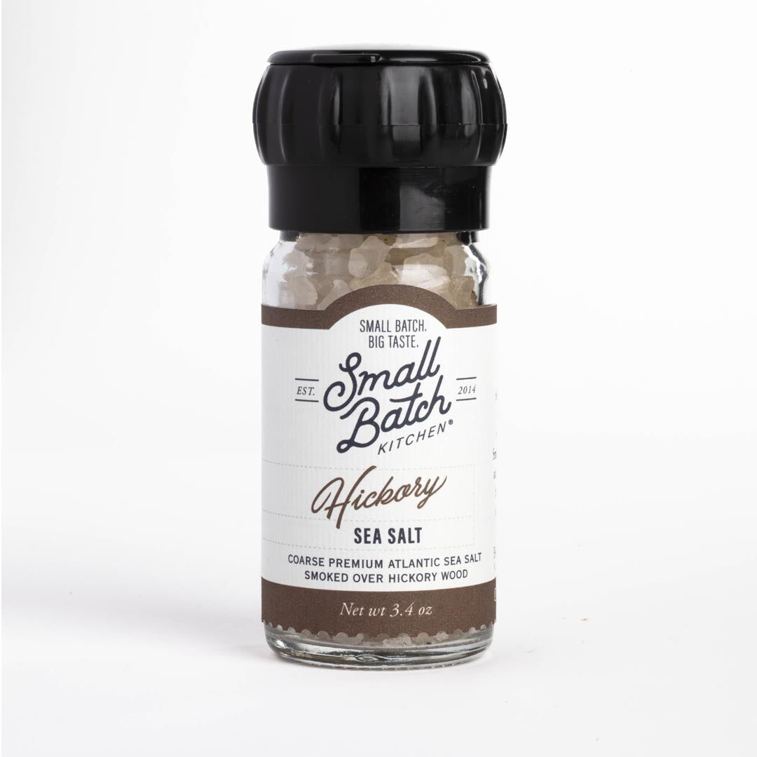 Hickory Smoked Coarse Sea Salt with Grinder Cap
